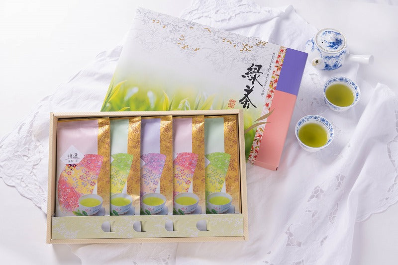 特選深蒸し茶90g 平袋5袋 ギフトセット